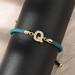 Adjustable Nylon Cord Bracelets&nbsp;LS-BJEW-C096-01G-17