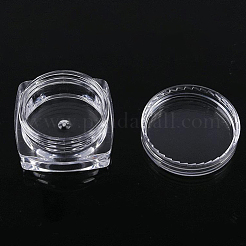 Transparent Plastic Empty Portable Facial Cream Jar&nbsp;CON-PW0001-001