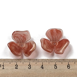 Two-tone Opaque Acrylic Bead Caps&nbsp;OACR-G034-03C