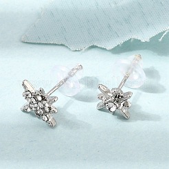 3 Pairs Alloy & Rhinestone Stud Earrings for Women&nbsp;AL-CBA004A-02P