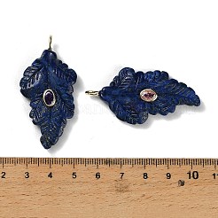 Natural Lapis Lazuli Carved Pendants&nbsp;G-K372-06G-02