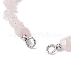 Natural Mixed Stone Chip Nylon Braided Beaded Bracelet Making&nbsp;AJEW-JB01296