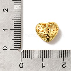 Brass Micro Pave Cubic Zirconia Beads&nbsp;KK-C072-30G