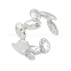 304 Stainless Steel Open Cuff Rings for Women&nbsp;RJEW-A056-02P