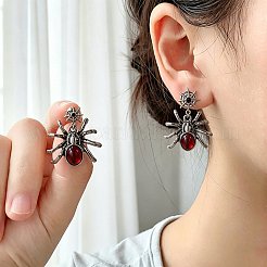 Alloy Rhinestone Stud Earrings&nbsp;WG15A7C-01