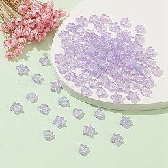 100Pcs 2 Style Eco-Friendly Transparent Acrylic Beads&nbsp;TACR-YW0001-86D