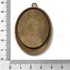 Vintage Tibetan Style Alloy Pendant Cabochon Settings&nbsp;TIBEP-M018-76AB-NF