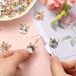 30Pcs 6 Styles Alloy Enamel Pendants&nbsp;ENAM-CJ0003-55