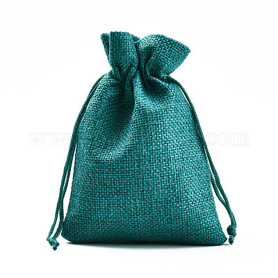 Burlap Packing Pouches Drawstring Bags&nbsp;ABAG-Q050-10x14-17-1