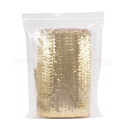 Plastic Paillette Elastic Trim&nbsp;PVC-PH0001-09-1