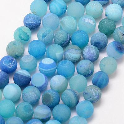 Natural Druzy Geode Agate Bead Strands&nbsp;G-K166-09-12mm-06-1
