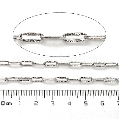 304 Stainless Steel Paperclip Chains&nbsp;CHS-A016-64P-A-1