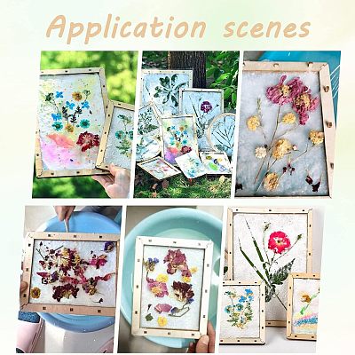 Basswood Assembled Paper Making Frame&nbsp;DIY-WH0001-73D-1