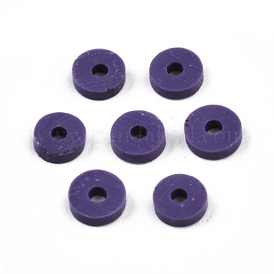 Handmade Polymer Clay Beads&nbsp;CLAY-R067-4.0mm-B03-1