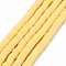 Handmade Polymer Clay Bead Strands, Heishi Beads, Disc/Flat Round, Yellow, 6x0.5~1mm, Hole: 2mm, about 320~447pcs/strand, 15.74 inch~16.92 inch