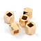 Brass Spacer Beads, Cadmium Free & Lead Free, Long-Lasting Plated, Faceted Column, Real 24K Gold Plated, 3x3~3.5mm, Hole: 1.4mm