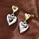 Brass Dangle Stud Earrings&nbsp;EJEW-F359-08G-1