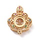 Brass Micro Pave Colorful Cubic Zirconia Locket Pendants&nbsp;KK-G390-29MG-3
