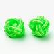 Polyester Weave Beads&nbsp;WOVE-N002-M-2