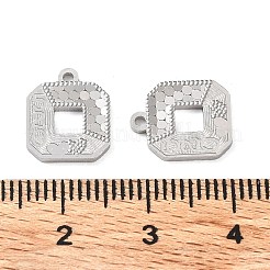 Rhodium Plated 925 Sterling Silver Charms&nbsp;STER-C003-04P