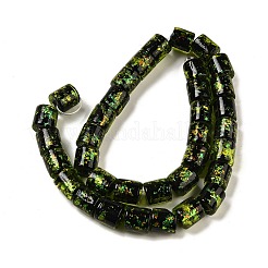 Handmade Dichroic Foil Glass Beads Strands&nbsp;DICH-U001-09D
