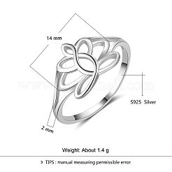 Flower 925 Sterling Silver Finger Rings&nbsp;FS-WG1E6A3-01
