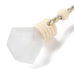 Glass Perfume Bottles Air Freshener Diffuser Bottle Hanging Ornament&nbsp;AJEW-P111-01B