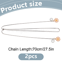 2Pcs 304 Stainless Steel Earphone Chain&nbsp;HJEW-DR00196