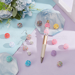 24Pcs 12 Colors Opaque Acrylic Beads&nbsp;MACR-PH0001-77