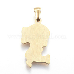Ion Plating(IP) 304 Stainless Steel Pendants&nbsp;STAS-K162-022G