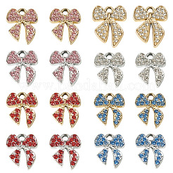 32Pcs 8 Styles Alloy Rhinestone Pendants&nbsp;ALRI-TA0001-44
