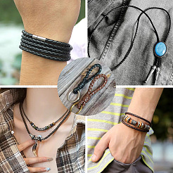 10 Yards 4 Colors Braided Leather Cord&nbsp;WL-TA0001-03