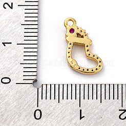Christmas Series Brass Micro Pave Cubic Zirconia Pendants&nbsp;KK-Q010-01G-01B