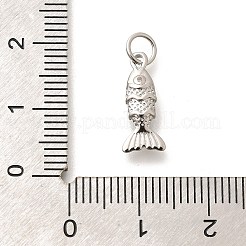 Rack Plating Natural Gemstone Fish Charms&nbsp;KK-L225-013P