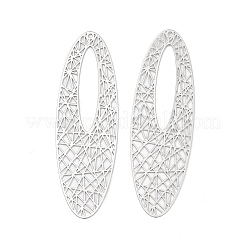 Brass Filigree Big Pendants&nbsp;KK-B064-02P