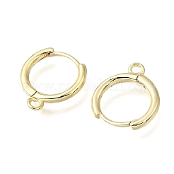 Brass Hoop Earring Findings&nbsp;KK-G602-03G