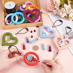 DIY Food Grade Silicone Beaded Pendant Decoration Making Kit&nbsp;DIY-GO0001-96
