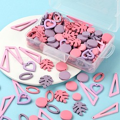 200Pcs 20 Style Painted Natural Poplar Wood Craft Supplies&nbsp;WOOD-LS0001-46