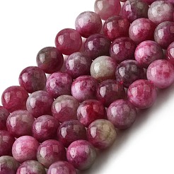 Natural Jade Imitation Watermelon Tourmaline Beads Strands&nbsp;G-NH0006-A01-02-1