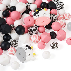 100Pcs 15 Style Silicone Beads&nbsp;SIL-TA0001-19