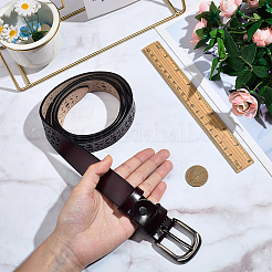 Leather Hollow Chain Belts for Man&nbsp;AJEW-WH20070-165A