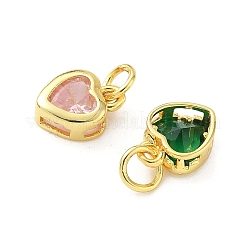 Brass with Cubic Zirconia Pendants&nbsp;KK-I381-04G