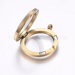 304 Stainless Steel Magnetic Floating Locket Pendants&nbsp;STAS-O103-35
