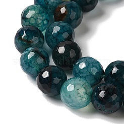 Dyed & Heated Natural Dragon Veins Agate Beads Strands&nbsp;X-G-P539-A01-28