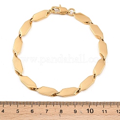 304 Stainless Steel Rhombus Link Chain Bracelets for Men Women&nbsp;BJEW-G766-04G