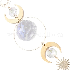 Glass Teardrop Window Hanging Suncatchers&nbsp;X-HJEW-JM04515-01