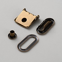 Brass Baseball Hat Cap Buckle Strap Clasp Clip Kit&nbsp;FIND-WH0435-60AB