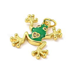 Rack Plating Brass Micro Pave Cubic Zirconia Pendants&nbsp;KK-A200-08G