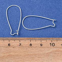 Brass Hoop Earrings Findings Kidney Ear Wires&nbsp;LS-EC221-S