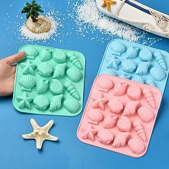 3Pcs 3 Colors Marine Theme Silicone Molds&nbsp;ST-CJ0043-012